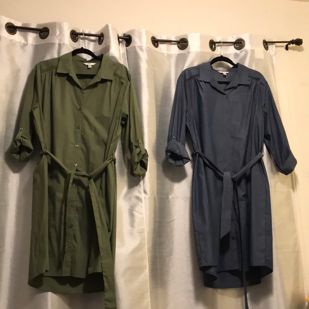2 Brand New lightweight dresses with fabric tie
